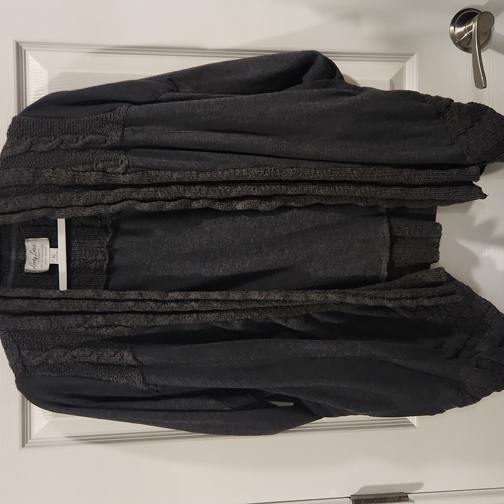 Lucky Brand Women's Cardigan - Charcoal Gray - Picture 2 of 13